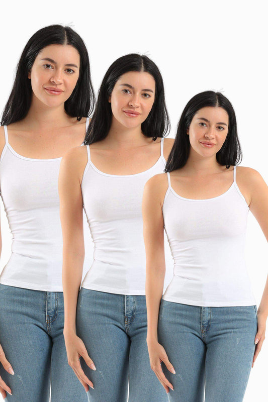 Pack of 3 Plain Cami Top - Carina - ??’????????ñ??�ÿ??ƒ?ÿ????