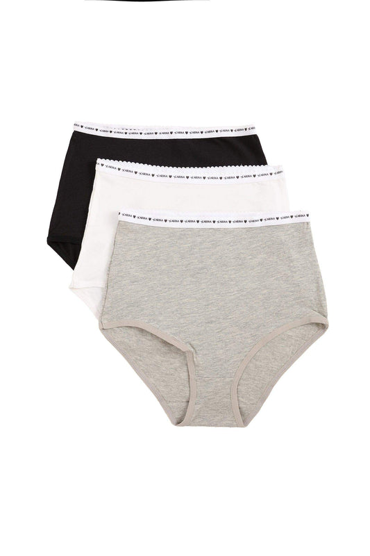 Pack of 3 Plain Full Brief - Carina - ??’????????ñ??�ÿ??ƒ?ÿ????