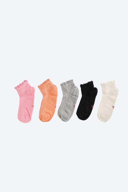 Pack of 5 Frilled Socks - Carina - ??’????????ñ??�ÿ??ƒ?ÿ????