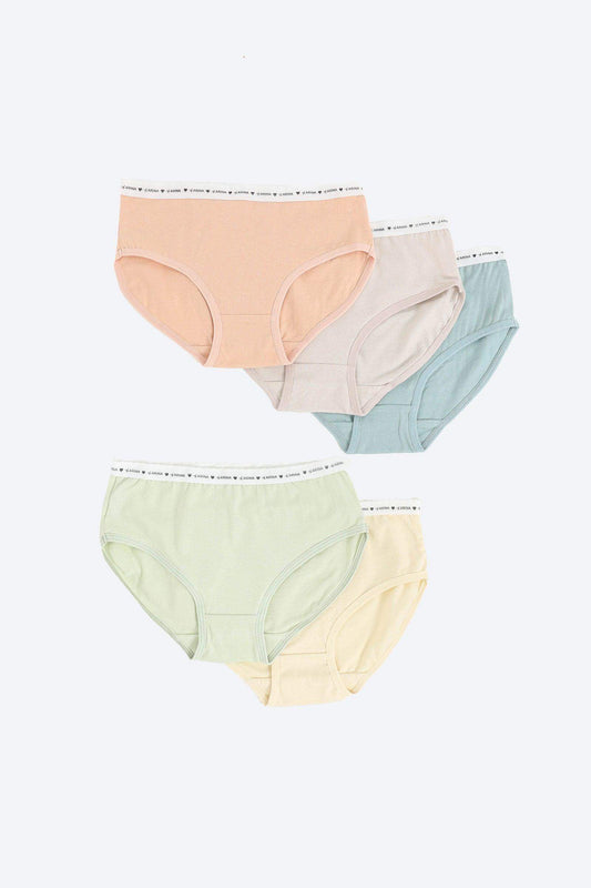 Pack of 5 Girly Brief Panties - Carina - ??’????????ñ??�ÿ??ƒ?ÿ????