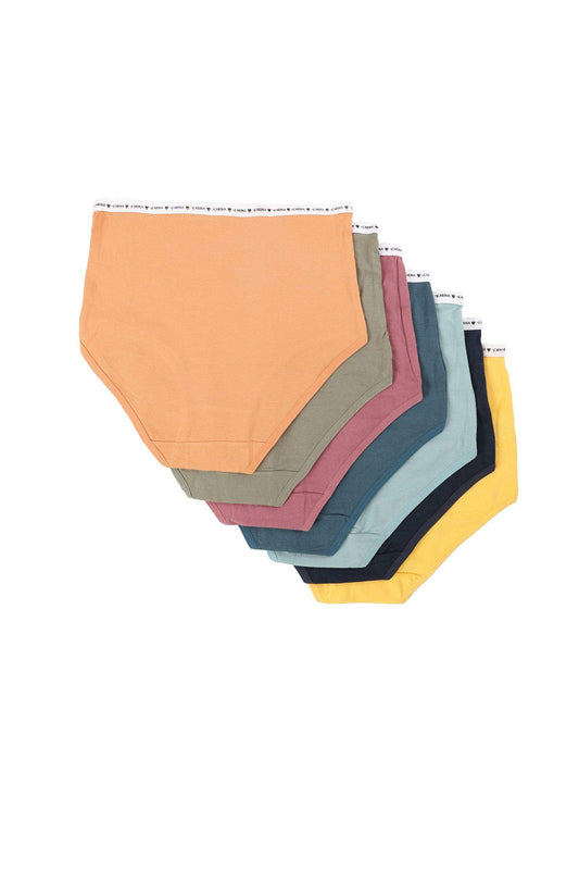 Pack of 7 Colored Full Brief - Carina - ??’????????ñ??�ÿ??ƒ?ÿ????