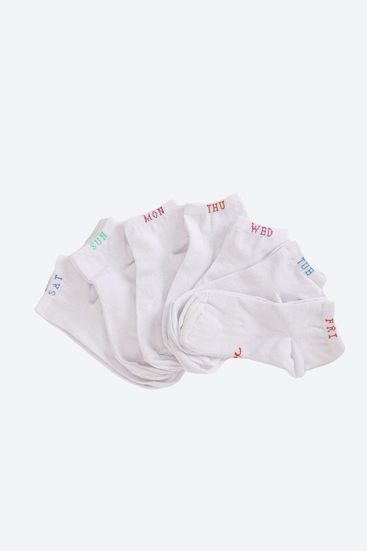 Pack of 7 Plain Socks - Carina - ??’????????ñ??�ÿ??ƒ?ÿ????