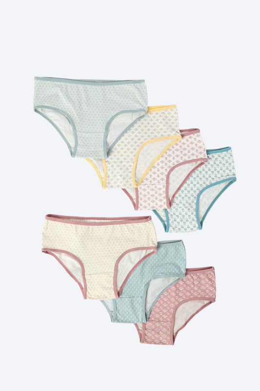 Pack of 7 Printed Brief Panties - Carina - ??’????????ñ??�ÿ??ƒ?ÿ????