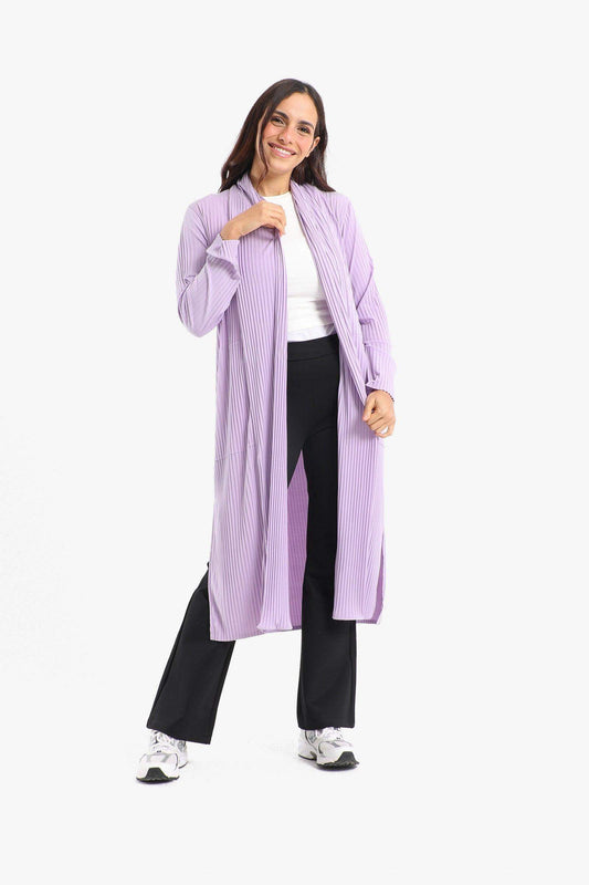 Pleated Open Neckline Kimono - Carina - ??’????????ñ??�ÿ??ƒ?ÿ????