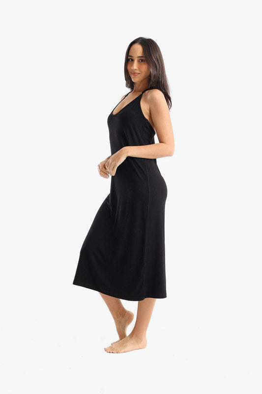 قميص نوم مريح بدون أكمام