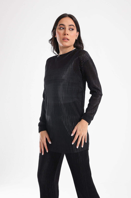Ribbed Voile Blouse - Carina - ??’????????ñ??�ÿ??ƒ?ÿ????