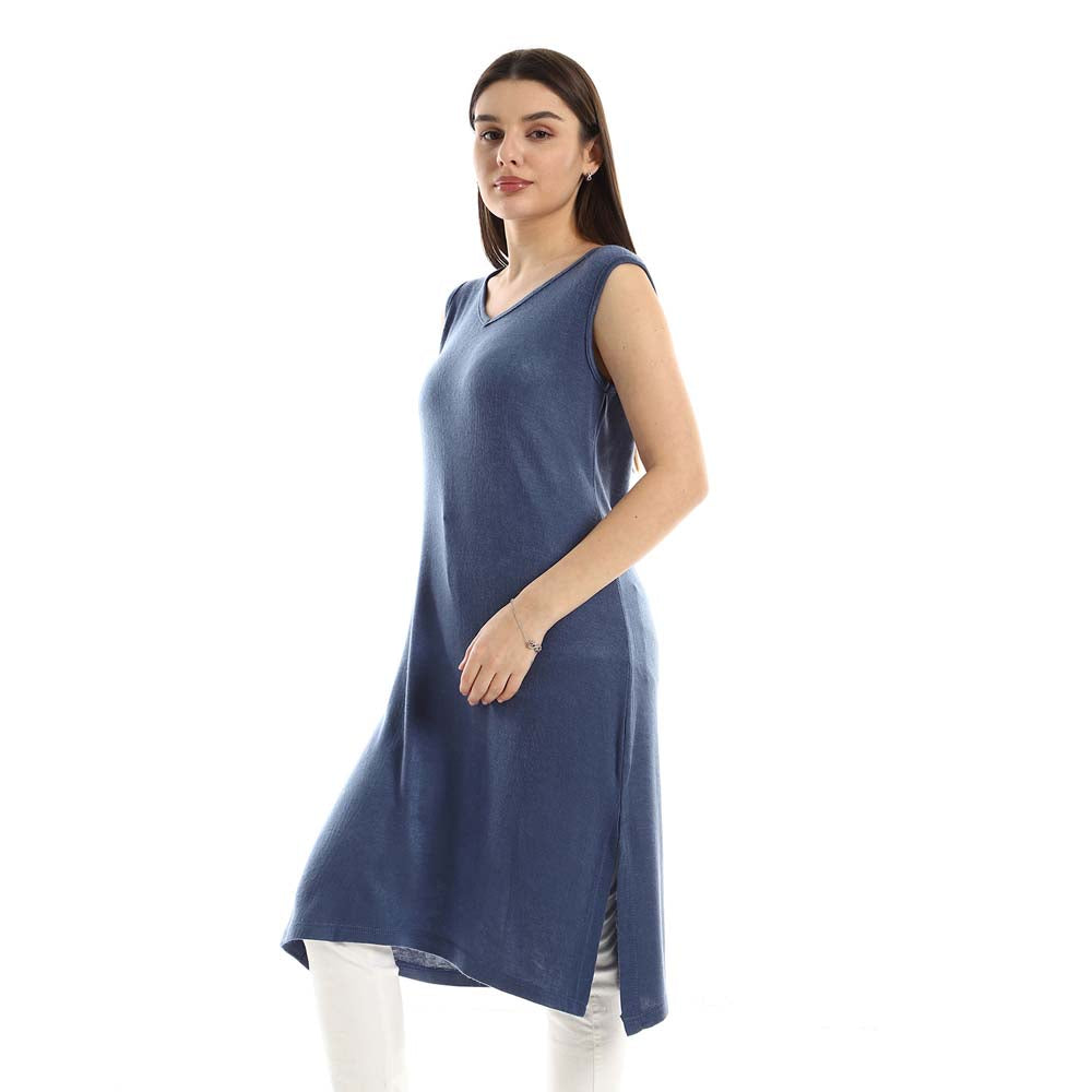 Side Slits Sleeveless Dress