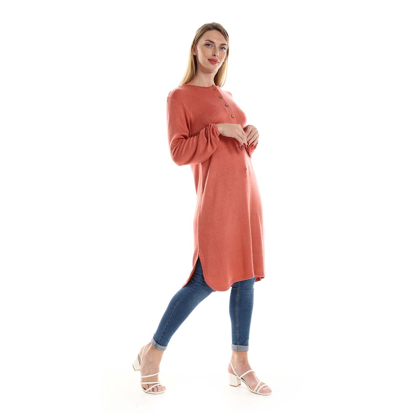 Regular Fit Tunic with Elastic Cuffs