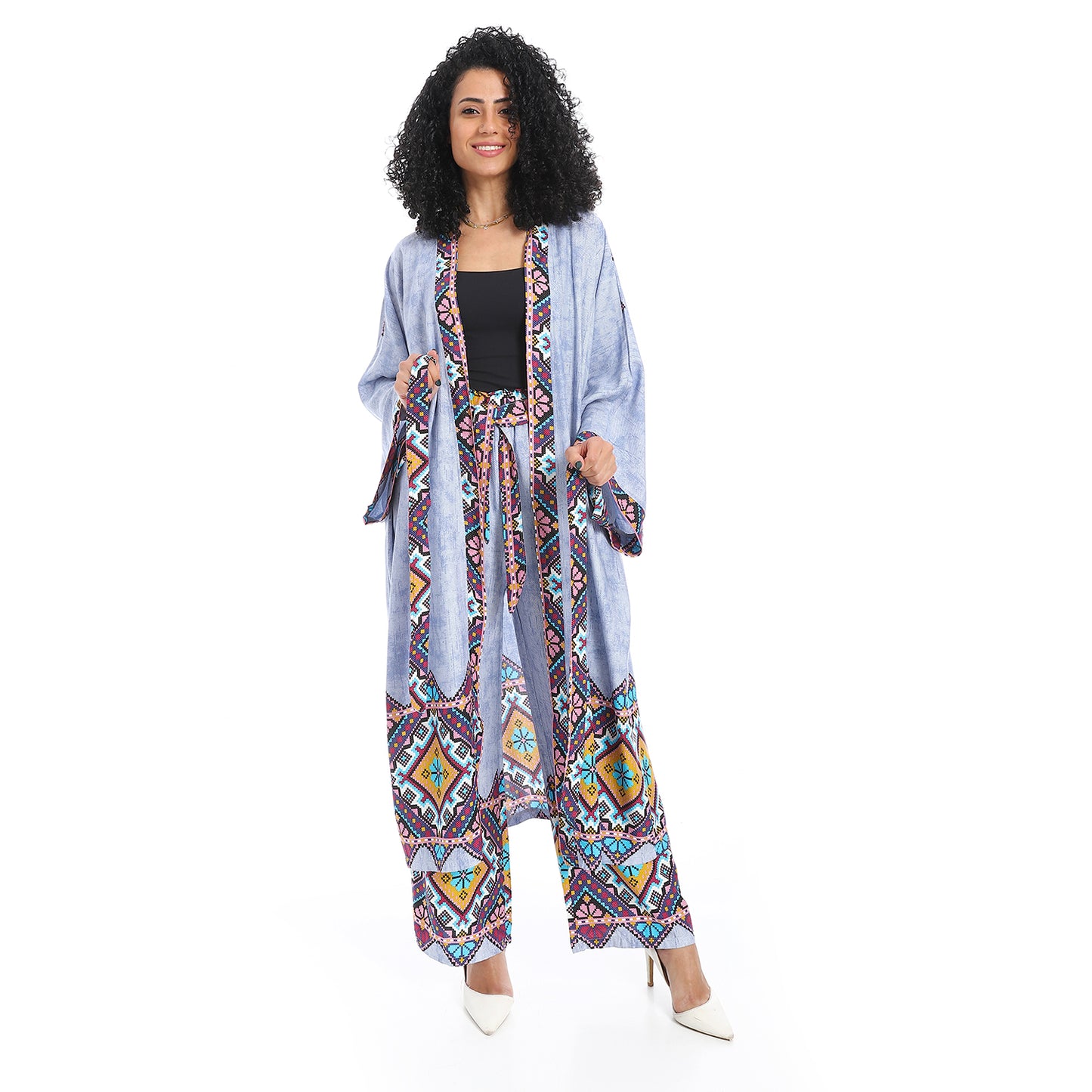 Printed Kimono Suit
