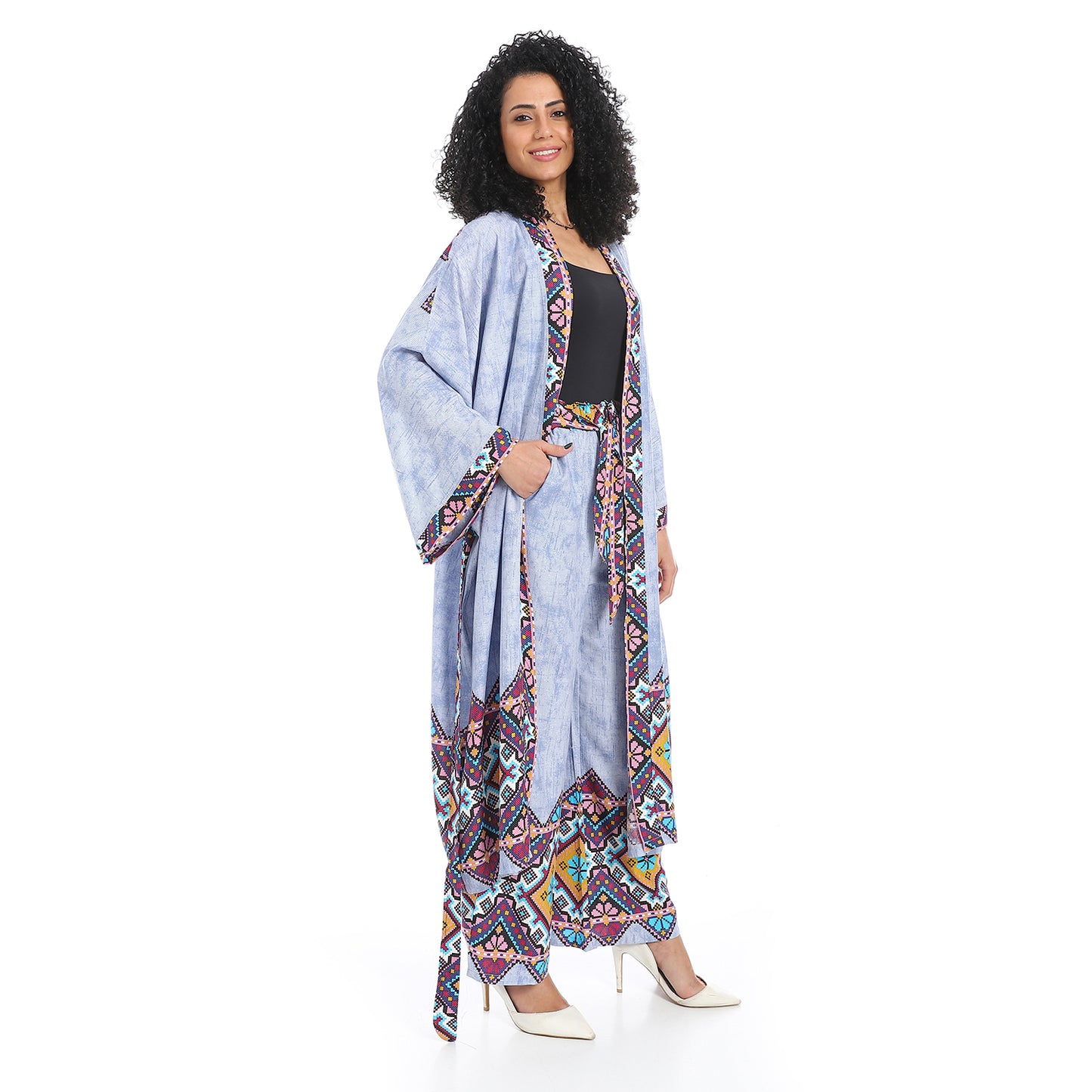 Printed Kimono Suit