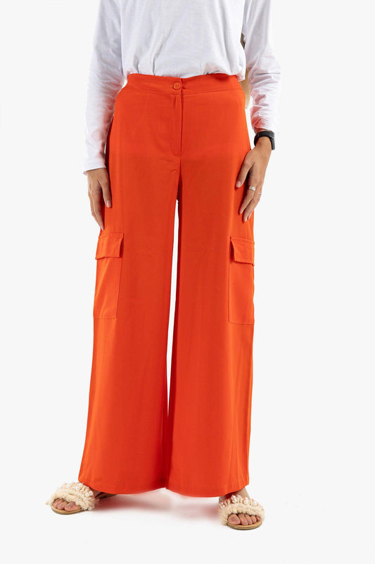 Satin Cargo Pants - Carina - ??’????????ñ??�ÿ??ƒ?ÿ????