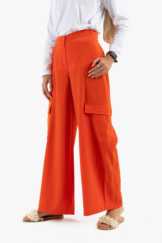 Satin Cargo Pants - Carina - ??’????????ñ??�ÿ??ƒ?ÿ????