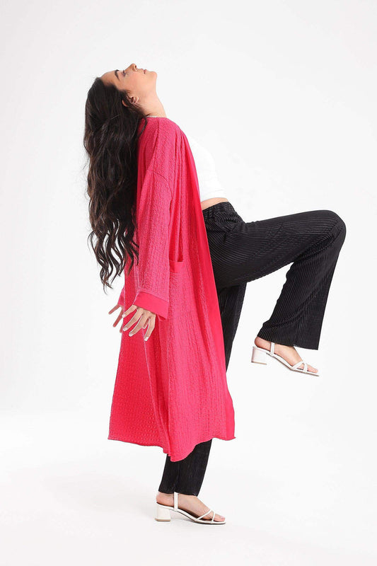 كيمونو مفتوح من الأمام بنمط شخصي