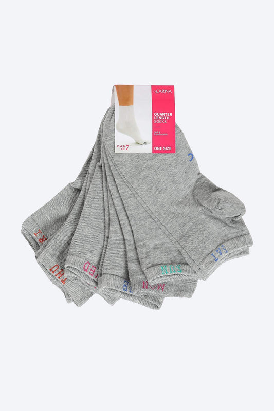 جوارب طويلة حتى الكاحل - 7 أزواج