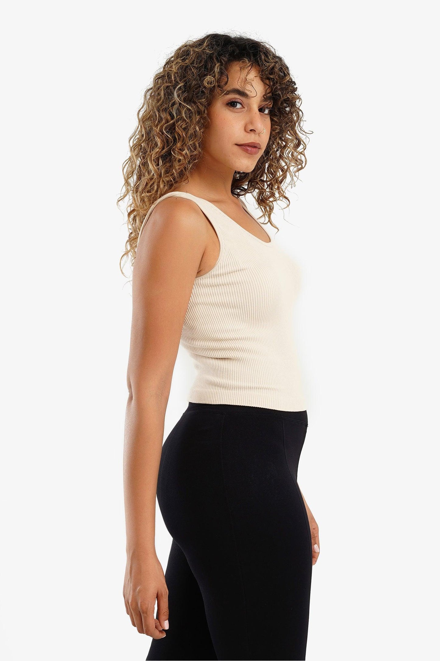 Square Back Ribbed Top - Carina - ??’????????ñ??�ÿ??ƒ?ÿ????