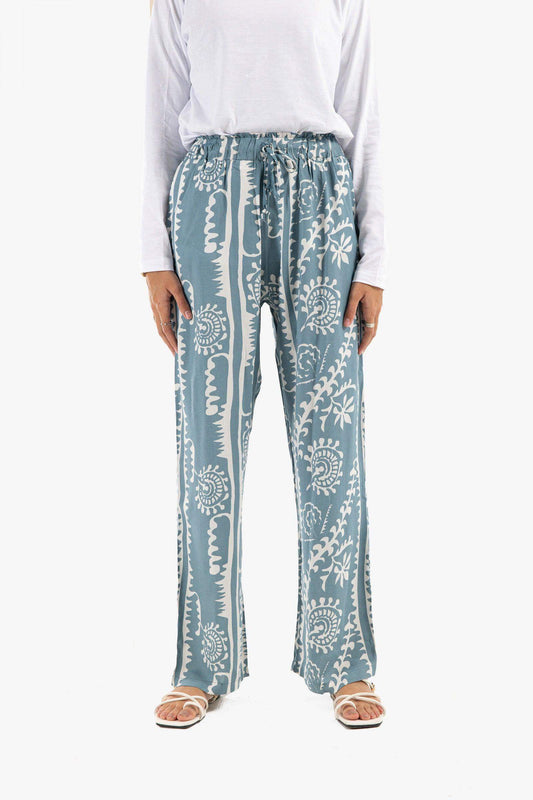 Straight Cut Printed Lounge Pants - Carina - ??’????????ñ??�ÿ??ƒ?ÿ????