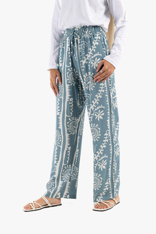 Straight Cut Printed Lounge Pants - Carina - ??’????????ñ??�ÿ??ƒ?ÿ????