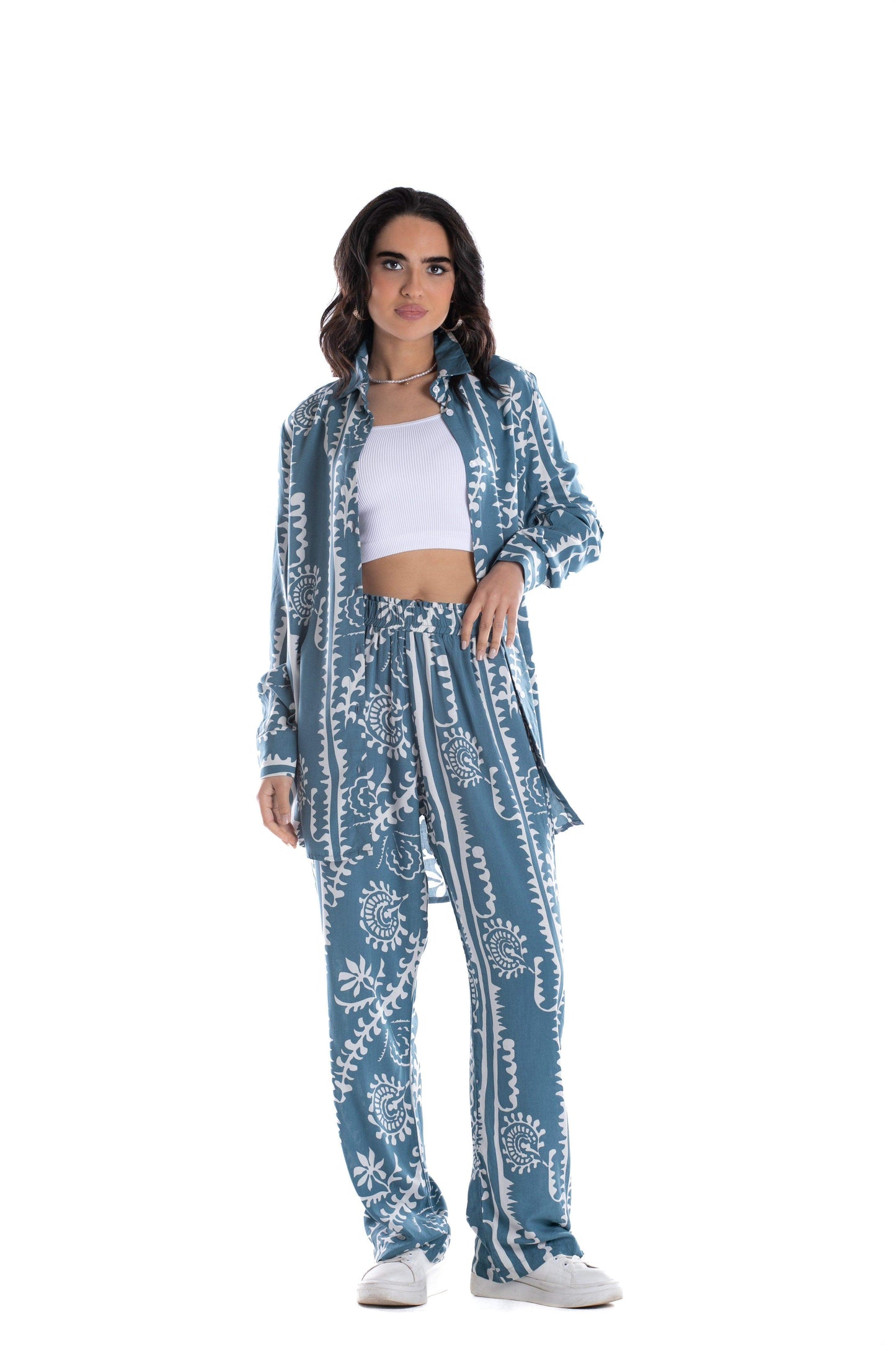 Straight Cut Printed Lounge Pants - Carina - ??’????????ñ??�ÿ??ƒ?ÿ????