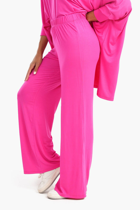 بنطلون صالة سادة من الفيسكوز