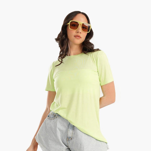 تي شيرت صالة سادة من الفيسكوز