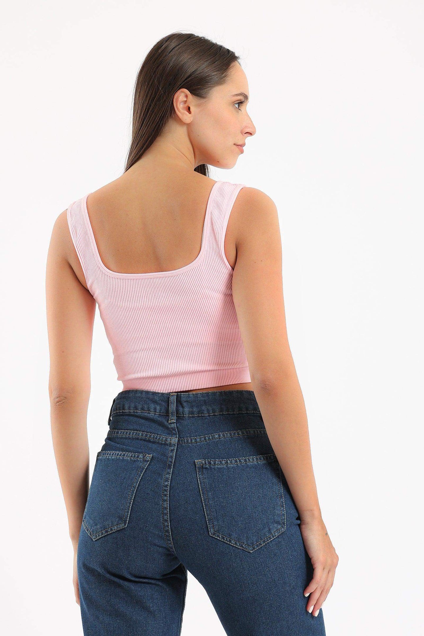 Wide Strap Crop Top