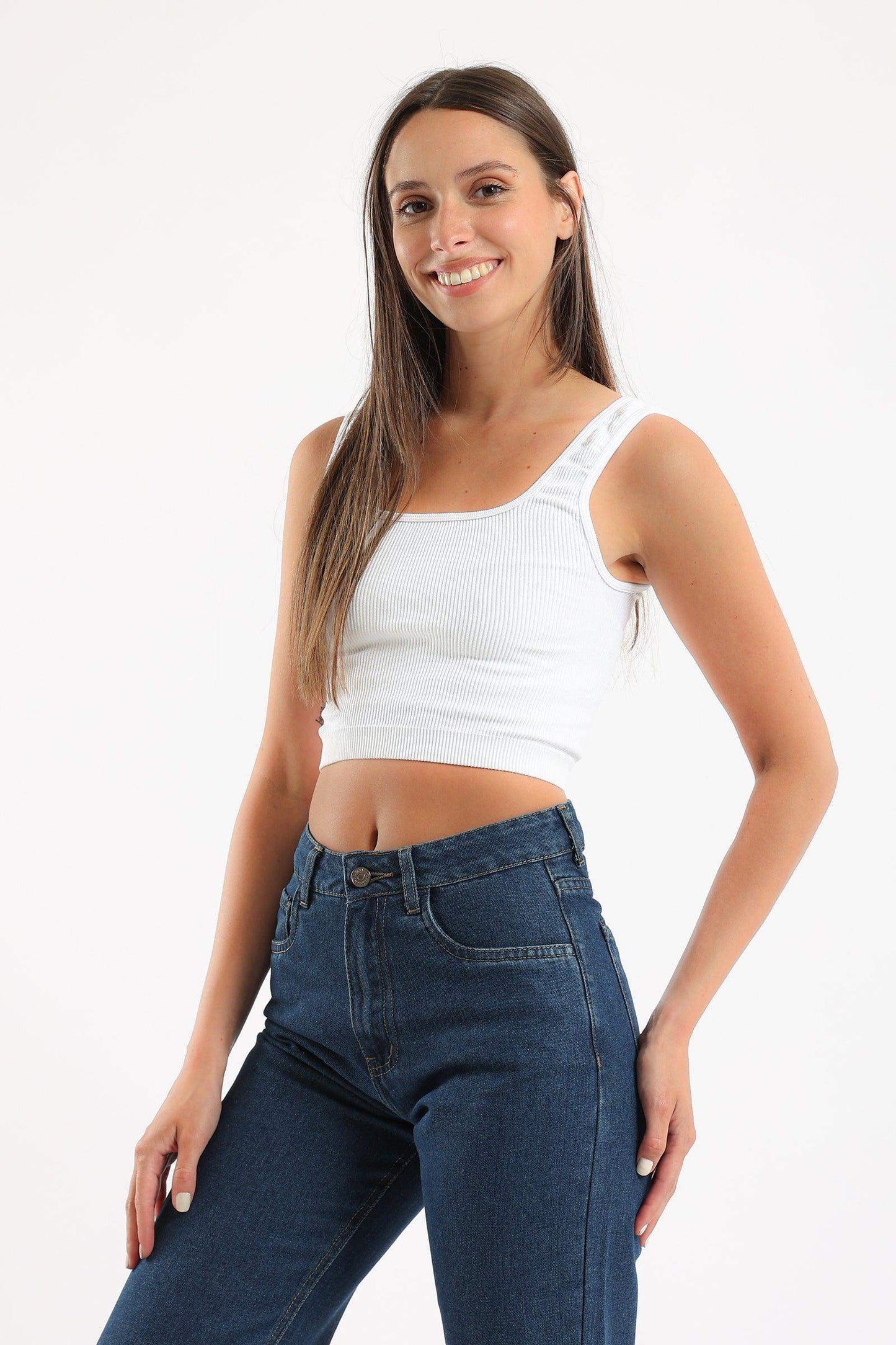 Wide Strap Crop Top