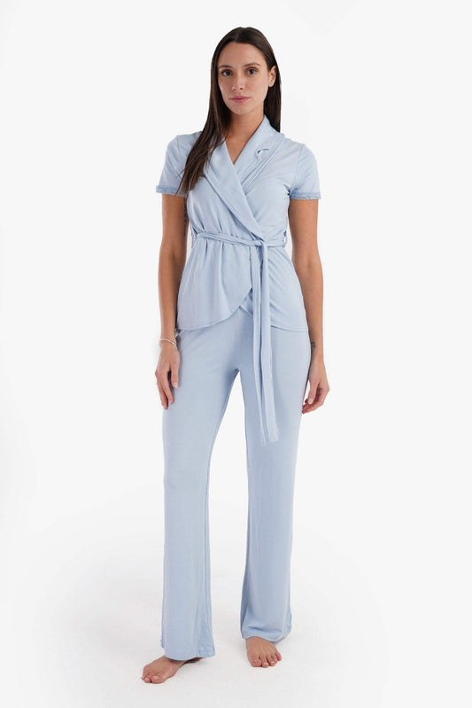 Wrapped Plain Pyjama Set - Carina - ??’????????ñ??�ÿ??ƒ?ÿ????