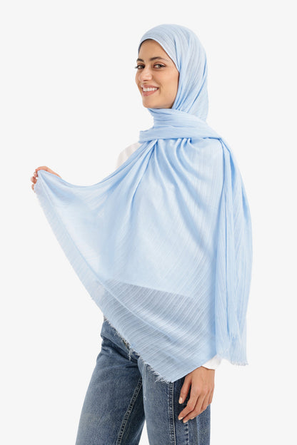 وشاح قطني مضلع منسوج