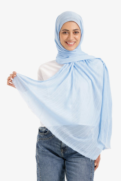 وشاح قطني مضلع منسوج