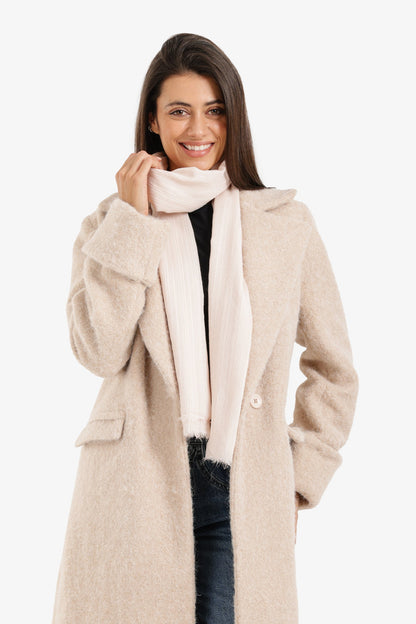 وشاح قطني مضلع منسوج