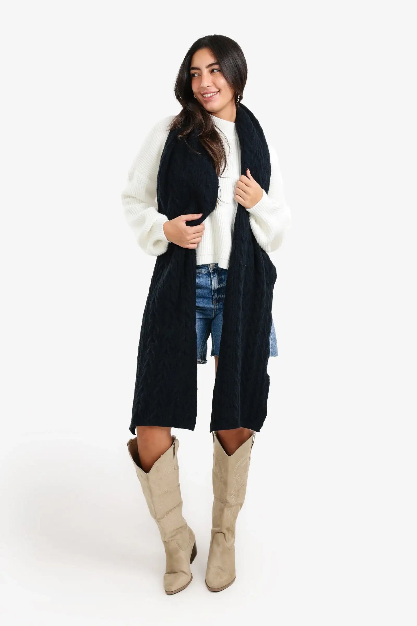 Braided Pattern Scarf