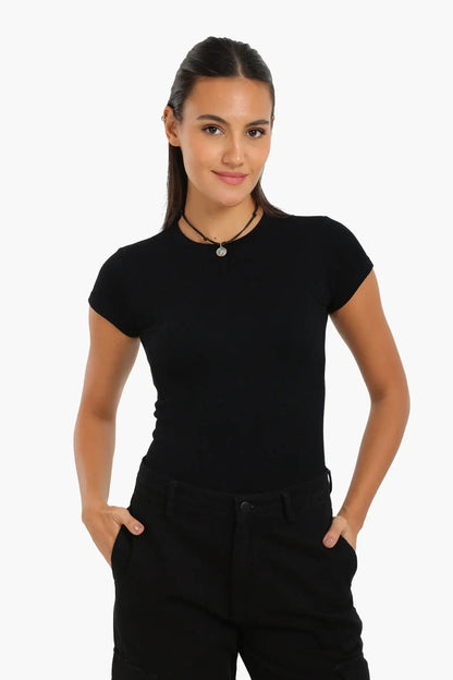 Slim Fit Ribbed Top