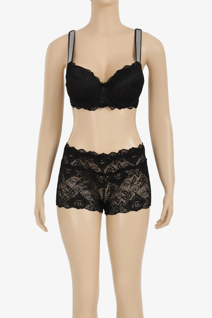 Push Up Lace Strass Set