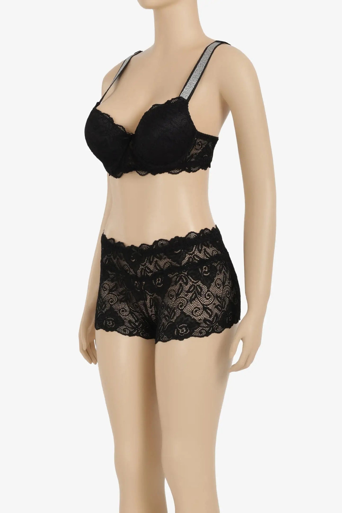 Push Up Lace Strass Set