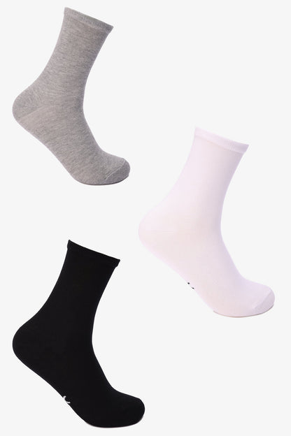 جوارب طويلة ملونة - 3 أزواج
