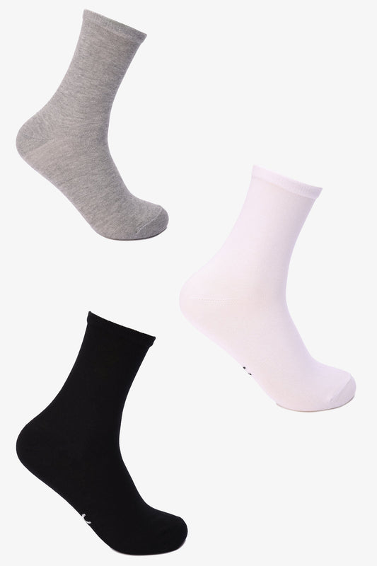 جوارب طويلة ملونة - 3 أزواج