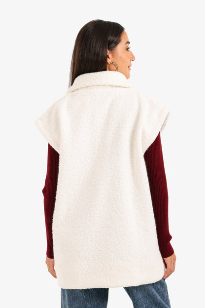 سترة مزدوجة الصدر مريحة