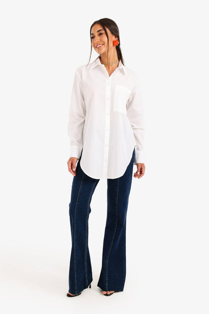 Asymmetrical Hem Shirt