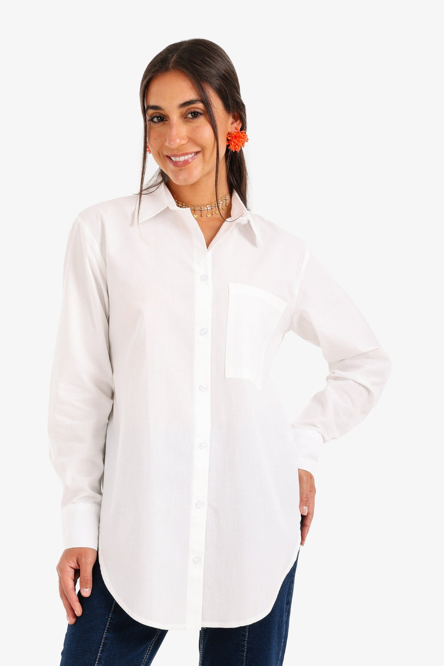 Asymmetrical Hem Shirt