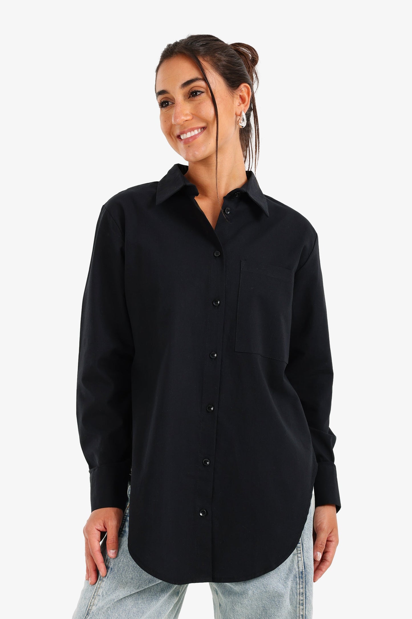 Asymmetrical Hem Shirt