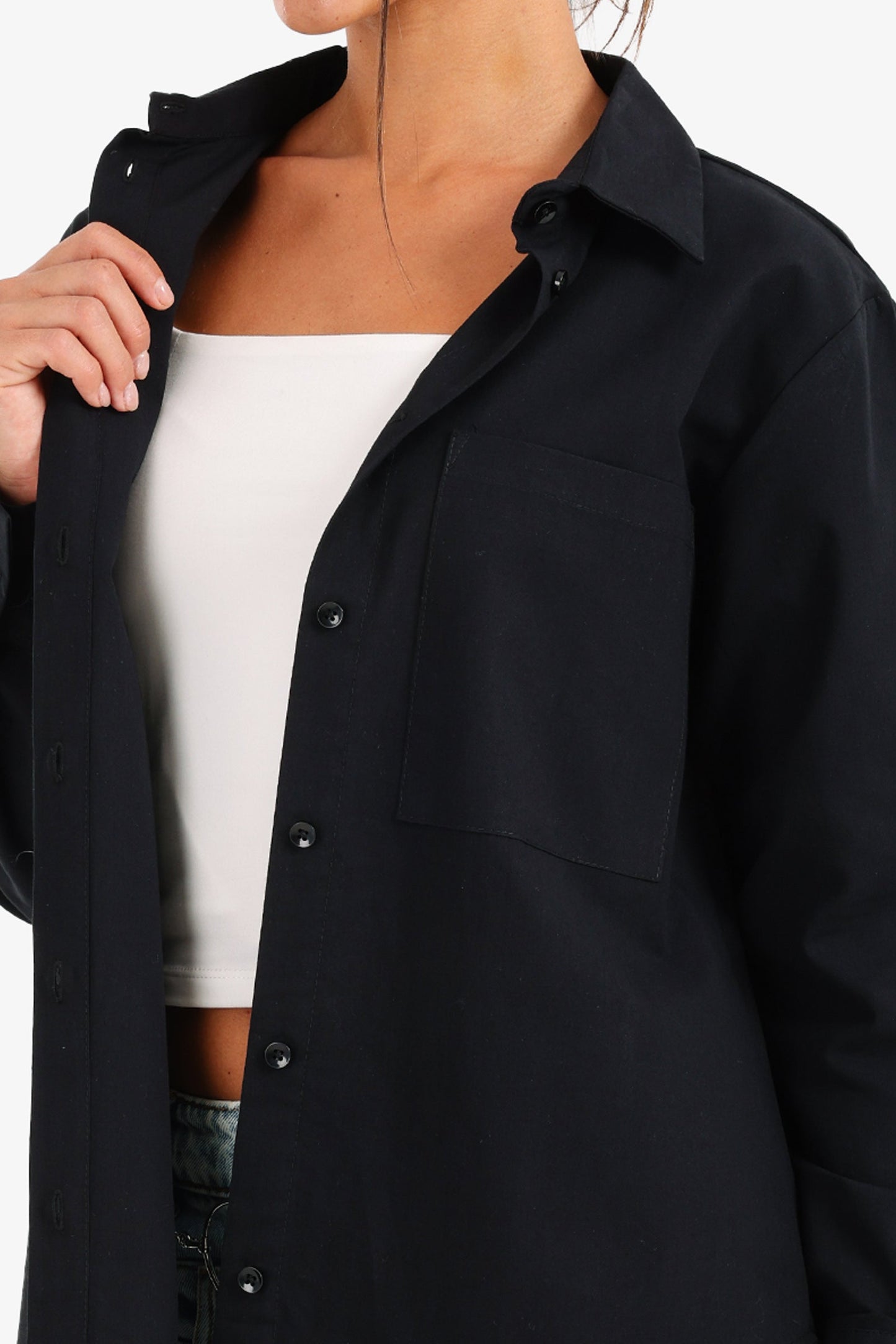 Asymmetrical Hem Shirt