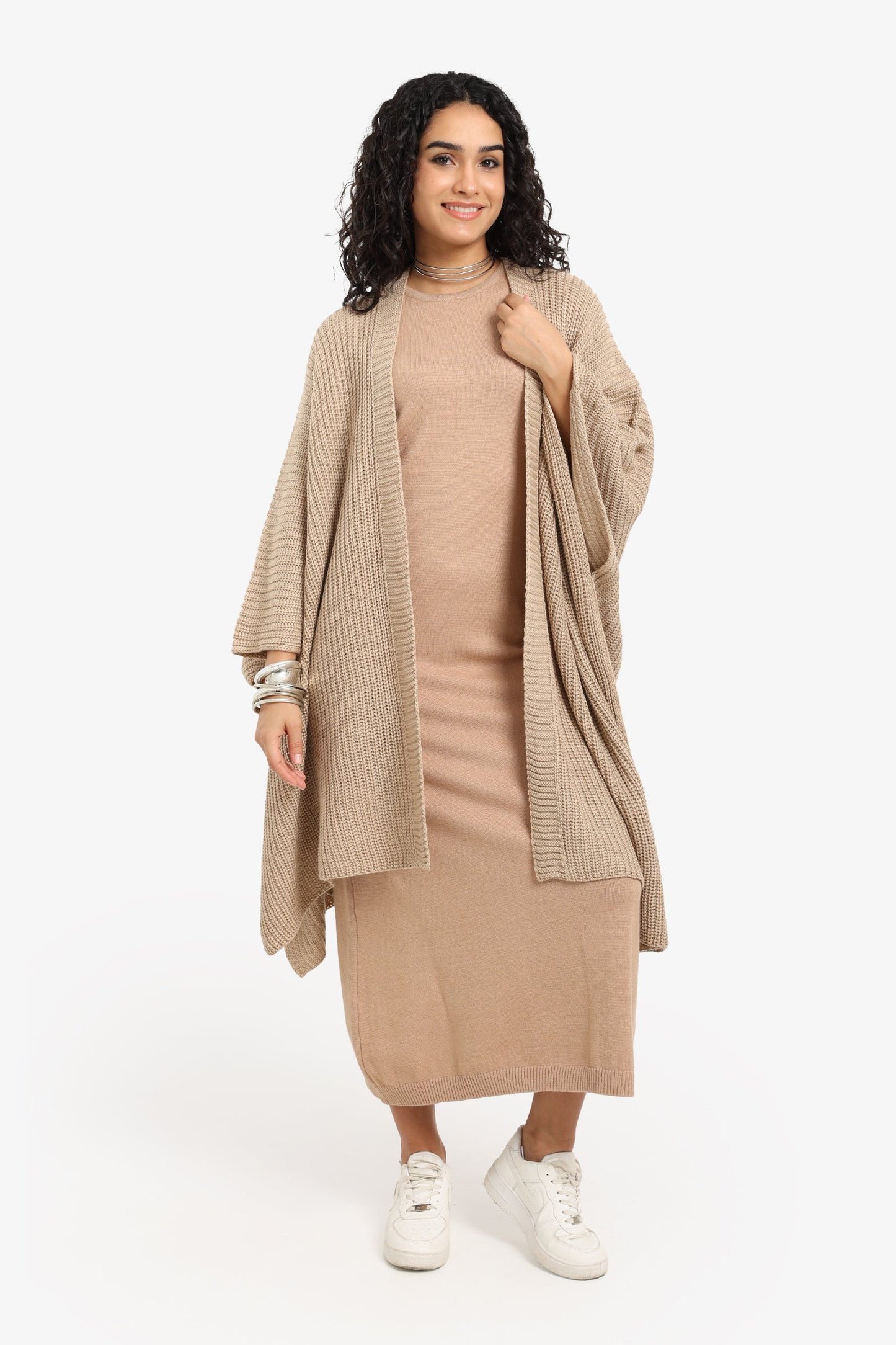 Knitted Loose Fit Poncho