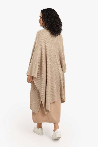 Knitted Loose Fit Poncho