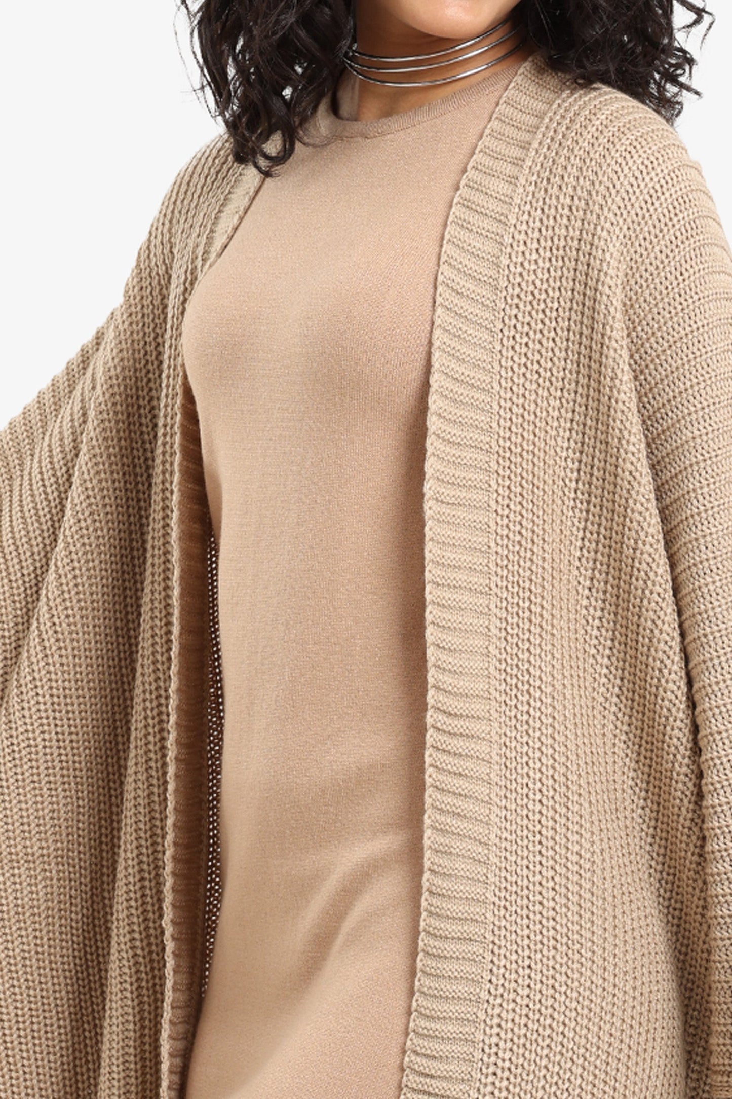 Knitted Loose Fit Poncho