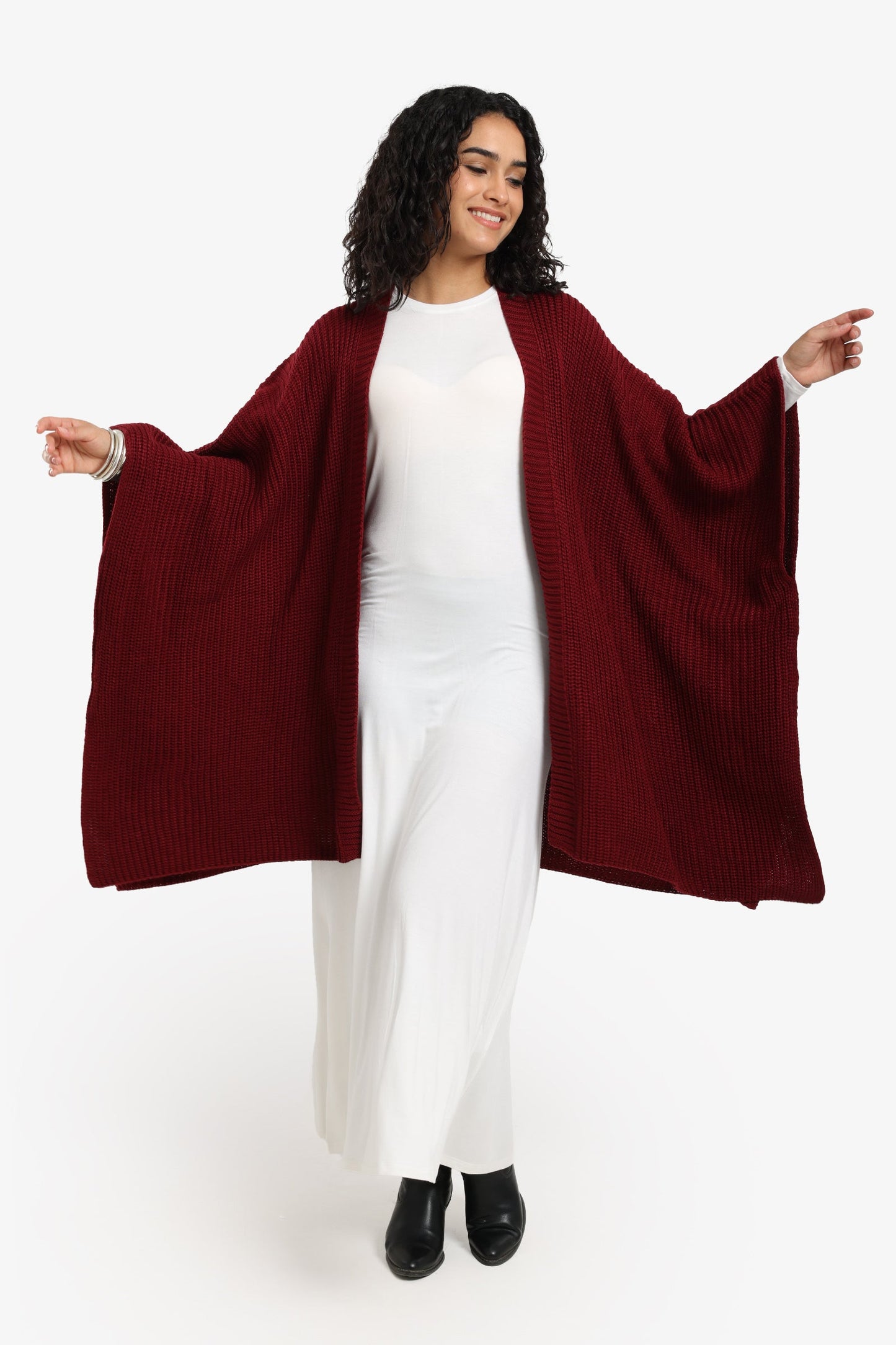 Knitted Loose Fit Poncho