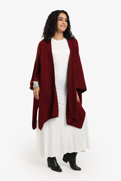 Knitted Loose Fit Poncho