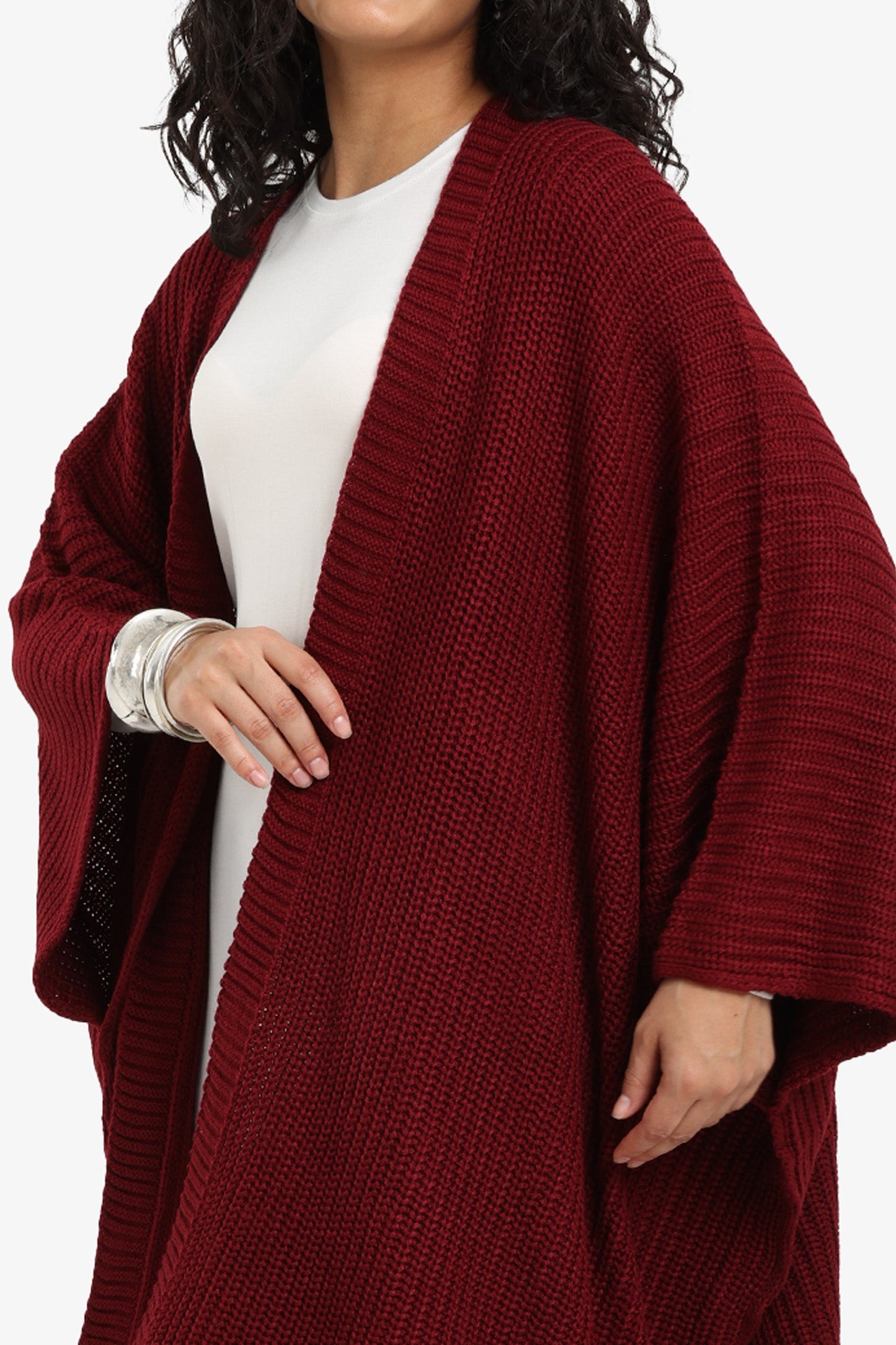 Knitted Loose Fit Poncho