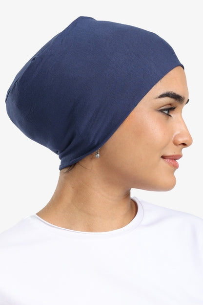 Navy Viscose Hijabi Bandana