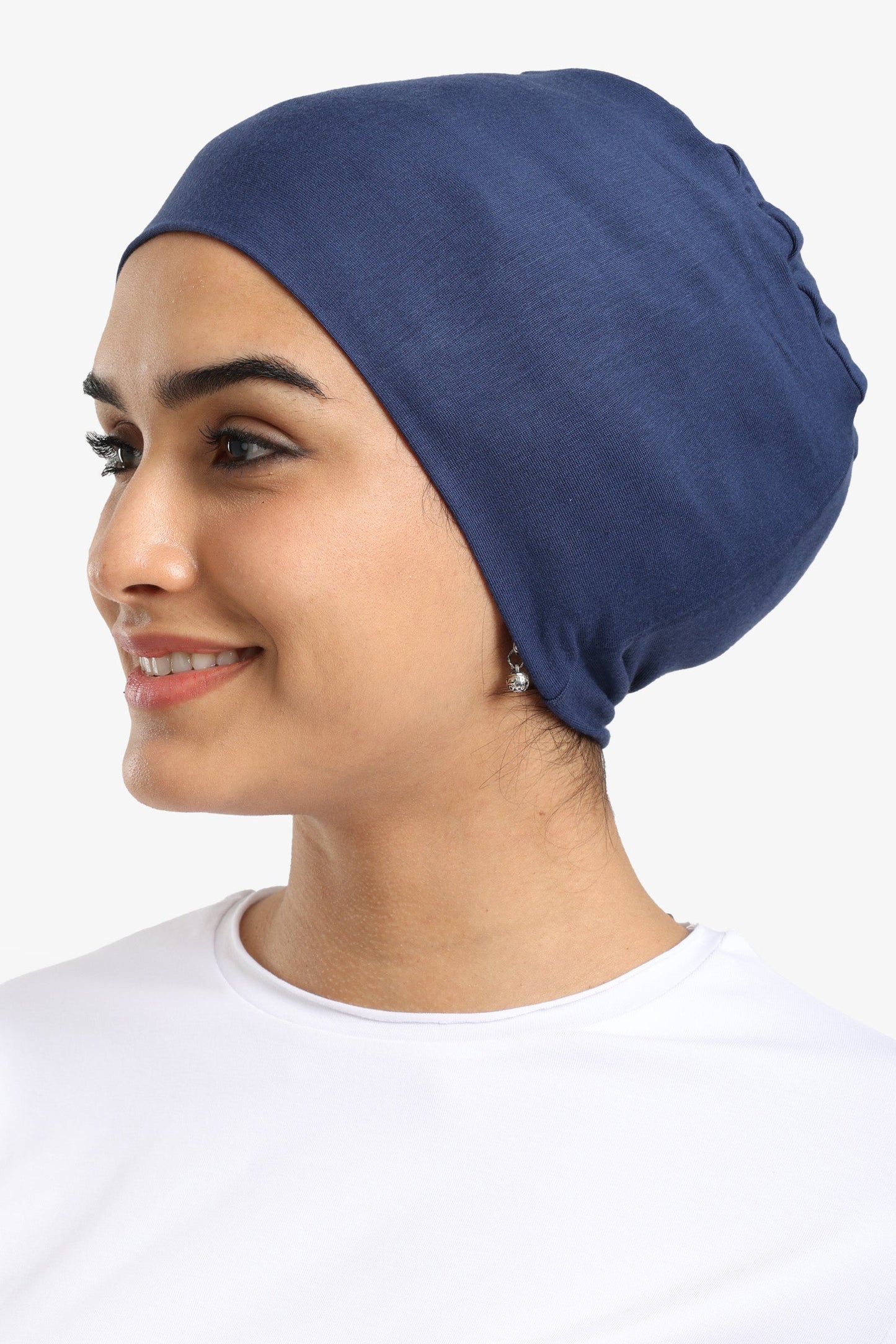 Navy Viscose Hijabi Bandana