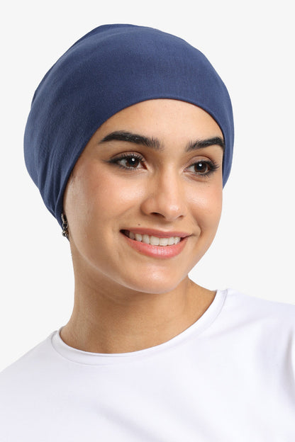 Navy Viscose Hijabi Bandana